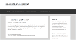Desktop Screenshot of homemadegymequipment.com
